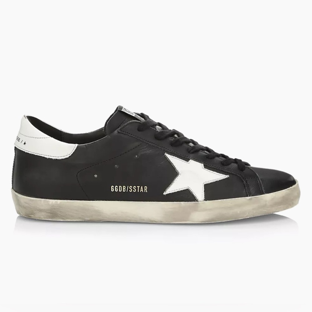 Golden Goose Super-Star Distressed Leather Sneakers | Size 44 (11 M)